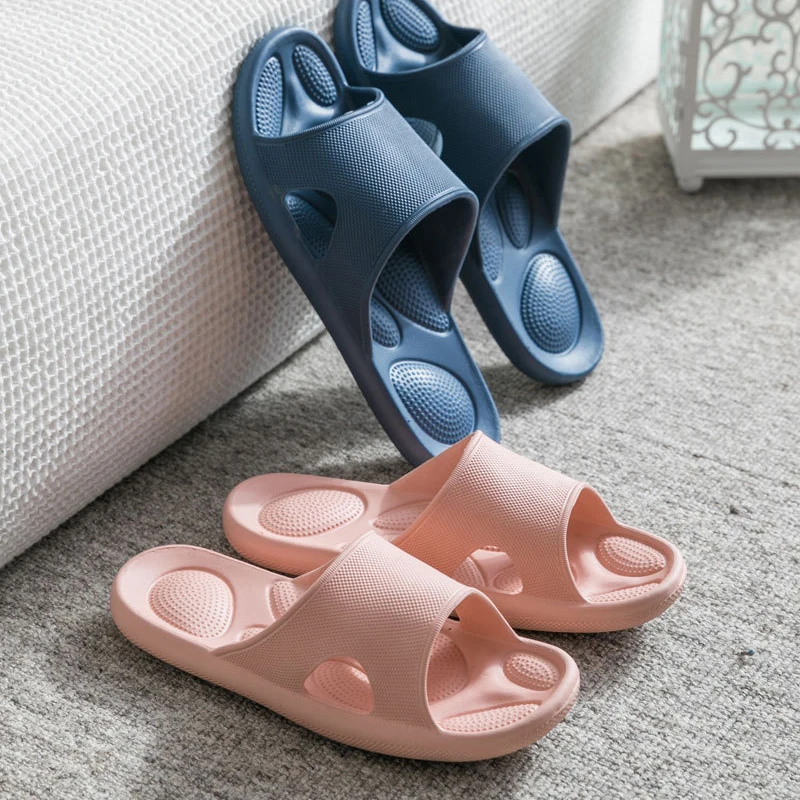 

EVA Soft Sole Women Home Shoes Massage Men Sandals Slippers Summer Indoor Bathroom Shoes Bath Slides Non-slip Couple Slippers