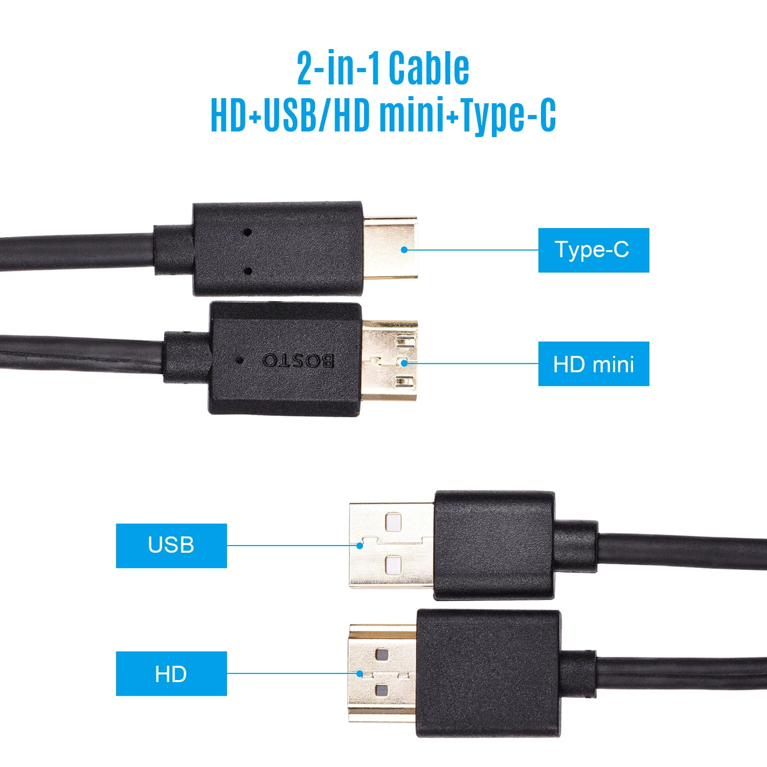 Графический планшет BOSTO 2 в 1 кабель для 13HD/16HD/16HDK/16HDT/BT-16HD/BT-16HDK/BT-16HDT | Компьютеры и