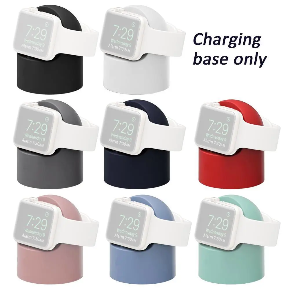 

Держатель для зарядного устройства серии Apple watch 4/3/2/1 38 мм, 42 мм/40 мм и 44 мм, силиконовая подставка для часов, Зарядная база