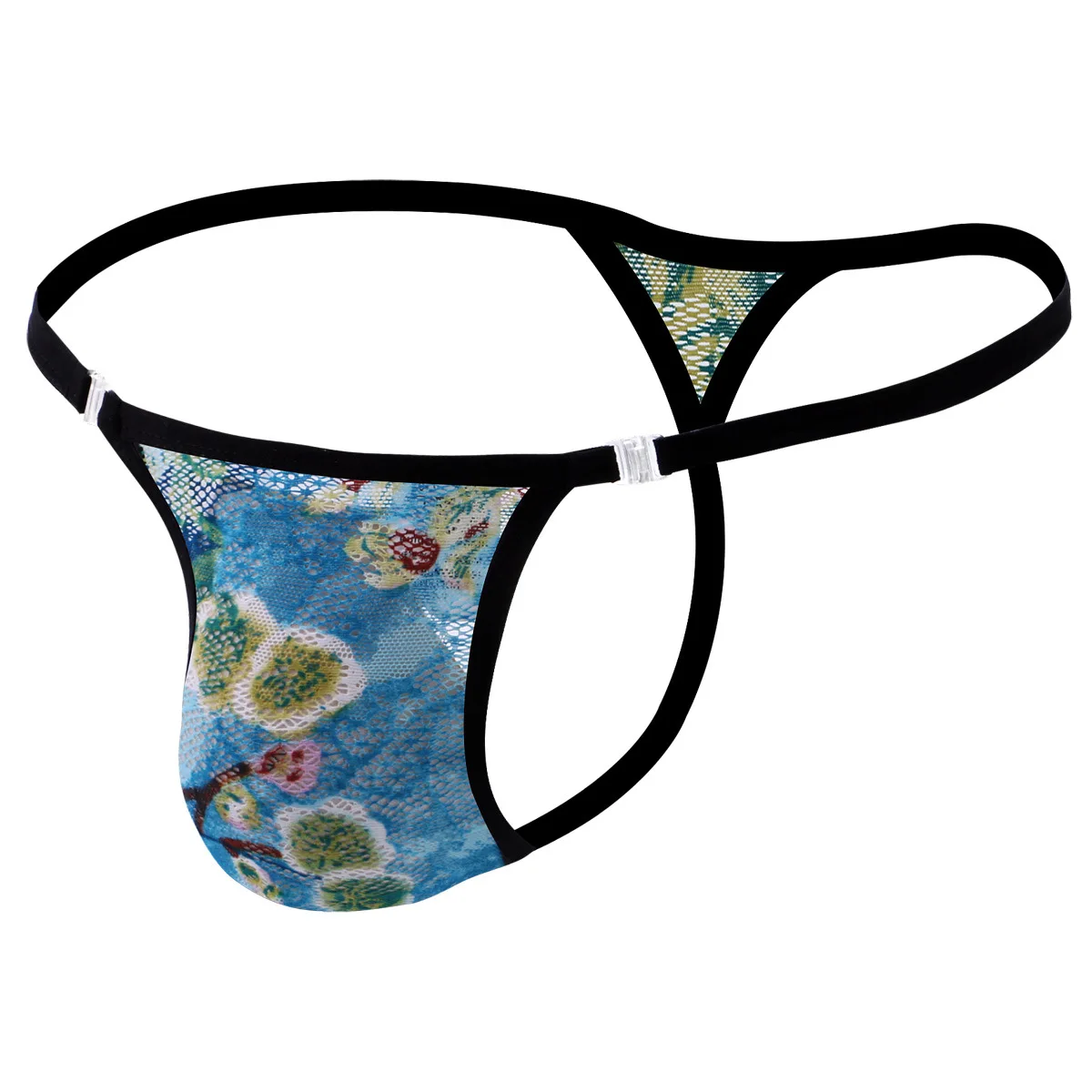

2020 New Fashion Brand Men's Bikini Gay Lingerie Sexy Men's Lace Bikini Thong Slip Lace Men's Underwear Male G-strings