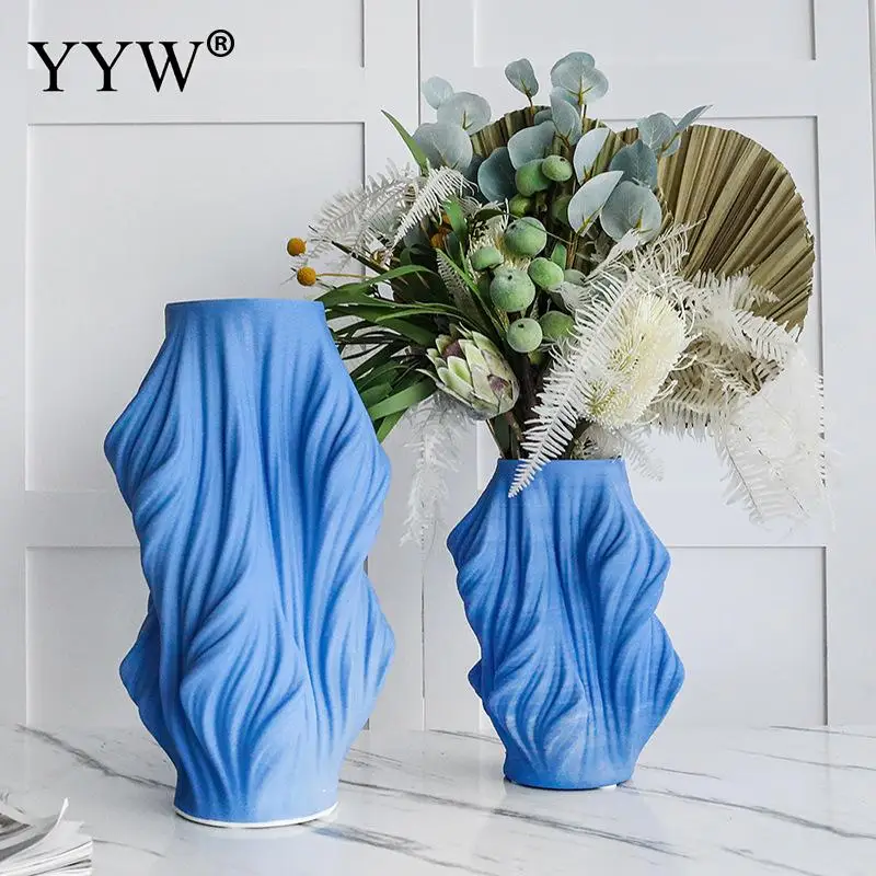 

Frosted Vase Modern Minimalist Light Luxury Ceramic Large Vase Living Room Hotel Lobby Dried Flower Floral Decorat Ornament Vase