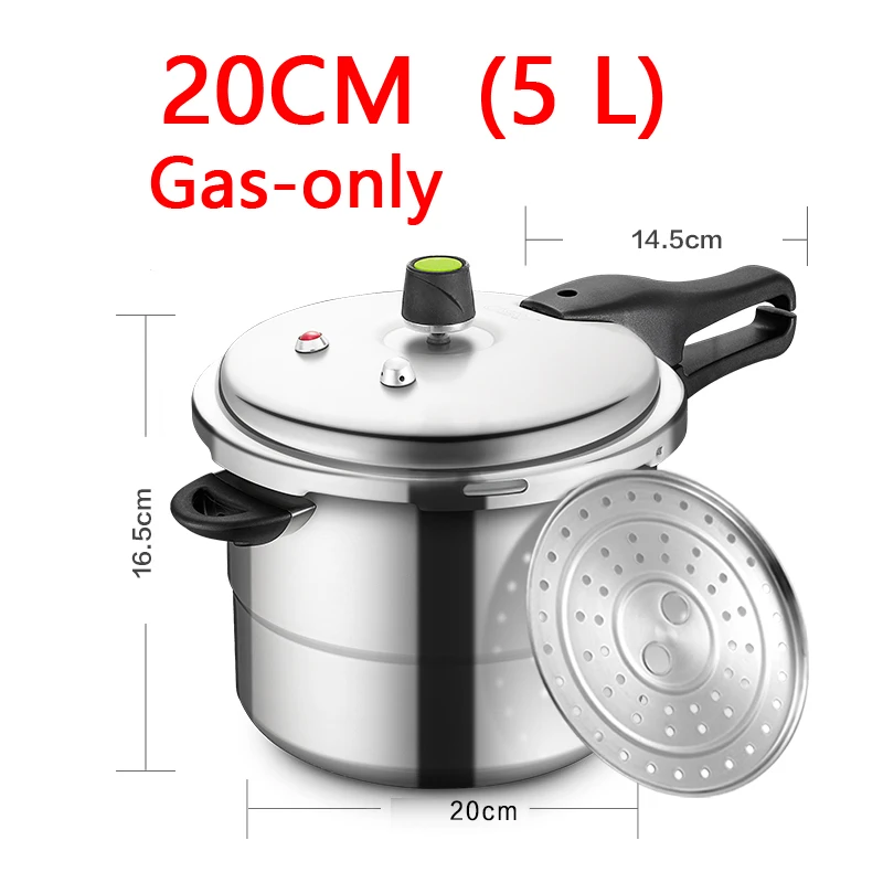 5L Gas-only Скороварка уплотнительное кольцо кастрюля для быстрого приготовления престиж asd давление кухонные прокладки рисовые ручки индийский антипригарная плита высокого давления - Цвет: 5L Gas-only