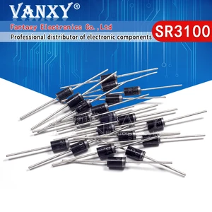 20PCS SR3100 SB3100 DO-41 Schottky Diode 3A 100V