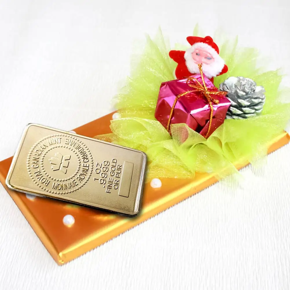 Rectangular Coins Canadian Gold Maple Leaf Coin 2021 Commemorative For Decoration Souvenir Gift Collection | Дом и сад