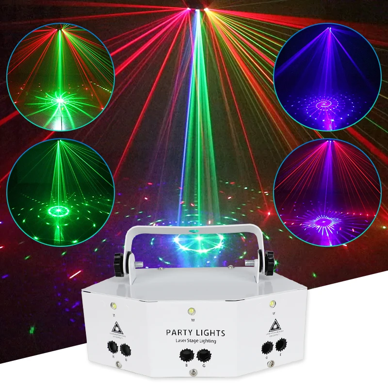 YSH 9 глаза этапа лазерный светильник DMX512 контроллер эффект проектор RGB