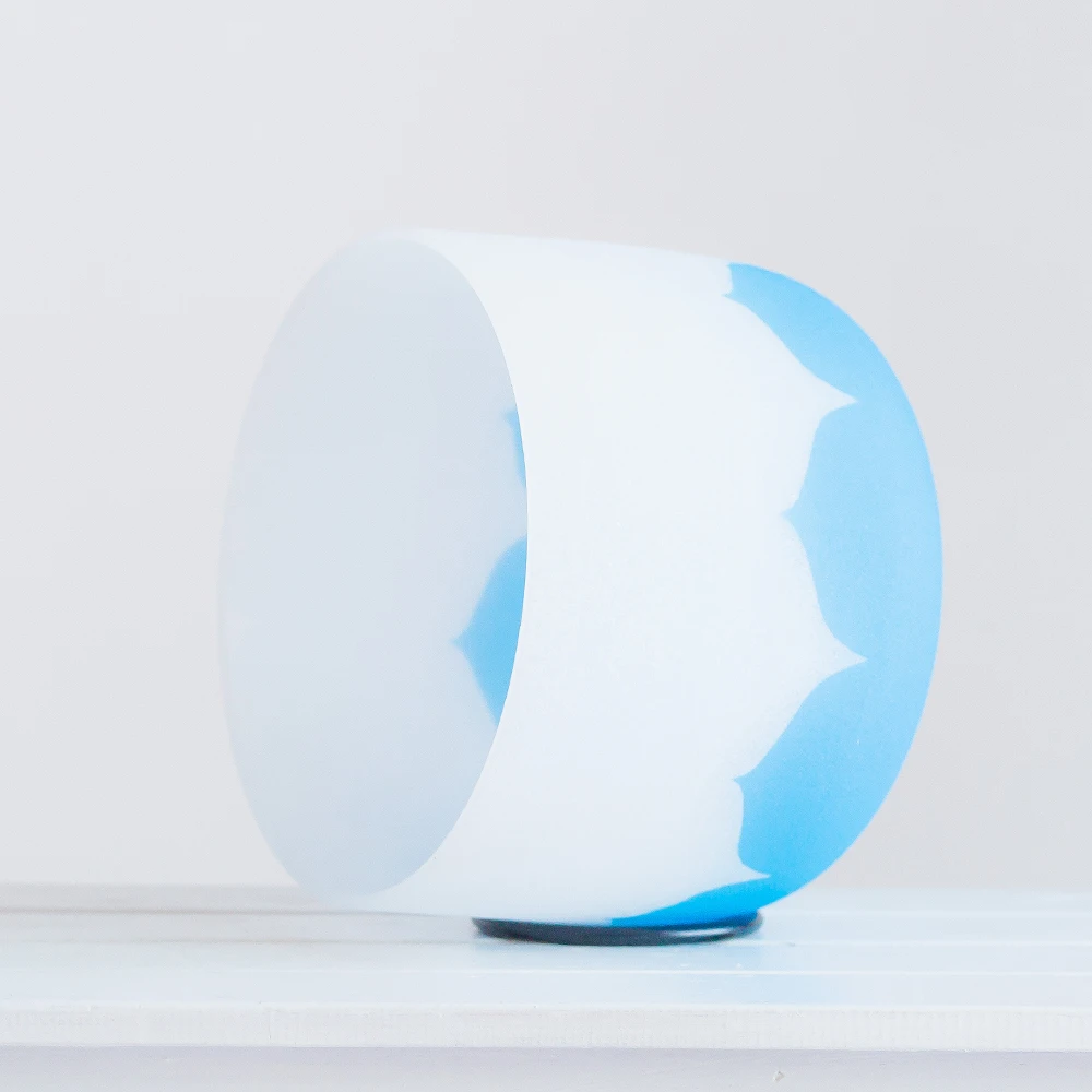 8 дюймов G горла чакра синий Лотос Кварцевый Поющая чаша медитация и