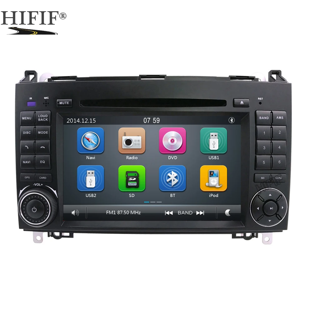 Сенсорный емкостный экран автомобильный DVD GPS для Mercedes/Benz A B Class W245 W169 Viano Vito Sprinter B160