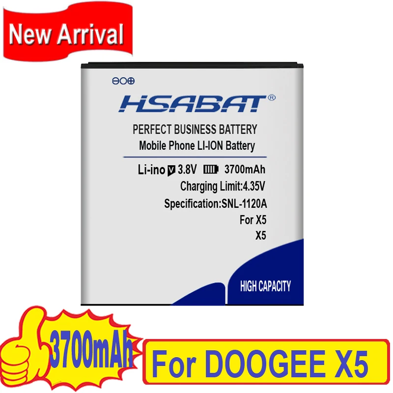 Аккумулятор HSABAT 3700 мА · ч Для DOOGEE X5 X5S PRO | Мобильные телефоны и аксессуары