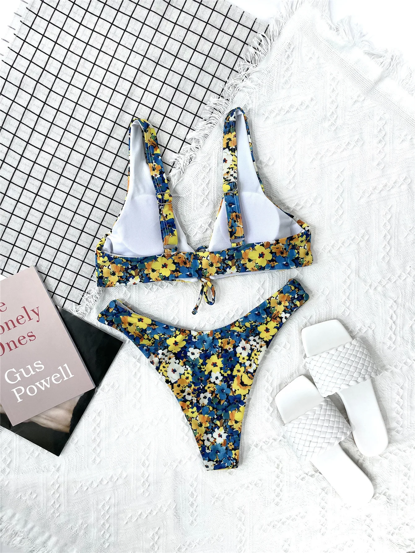 

Women's Swimsuit Sexy Bikini Set Vintage Print Two Pieces Swimwear Swim Wear Bathing Suits Summer