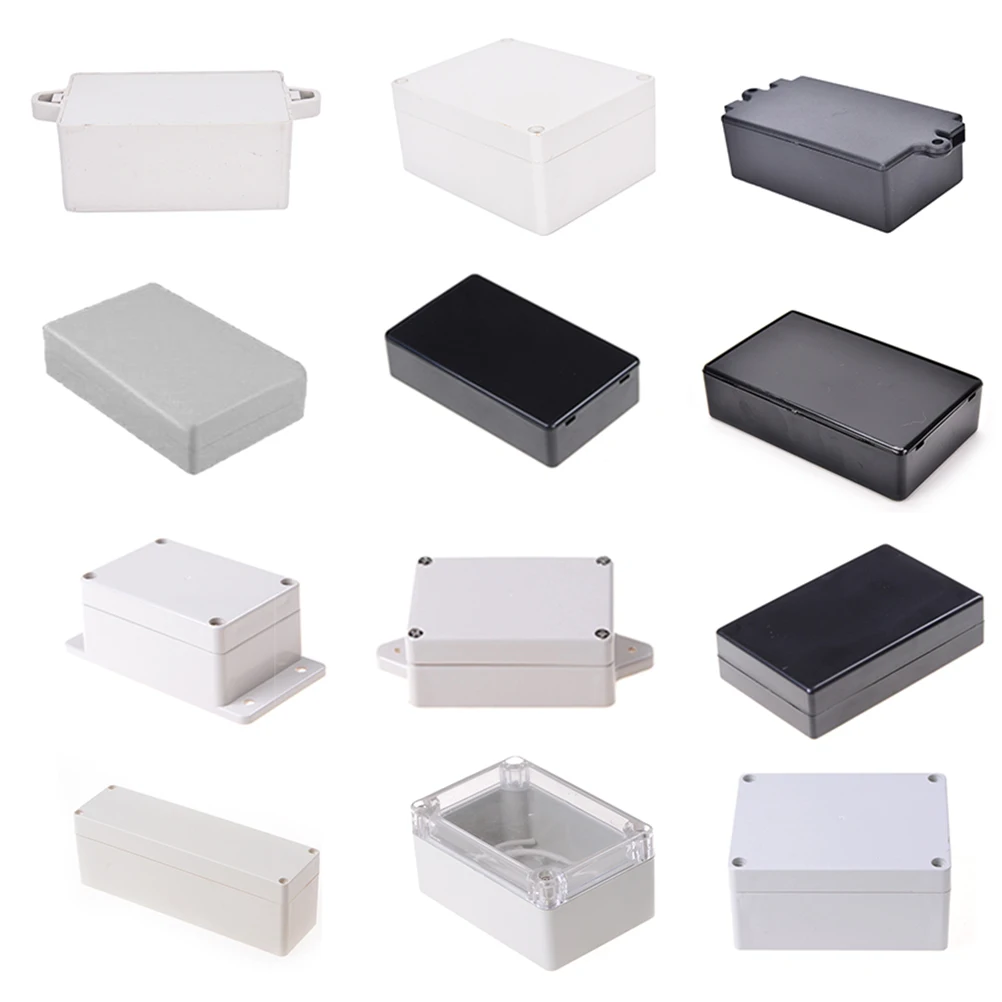 

White Black Connector Plastic Electronic Project Box Electrical Supplies 9 Sizes To Choose DIY Enclosure Instrument Case
