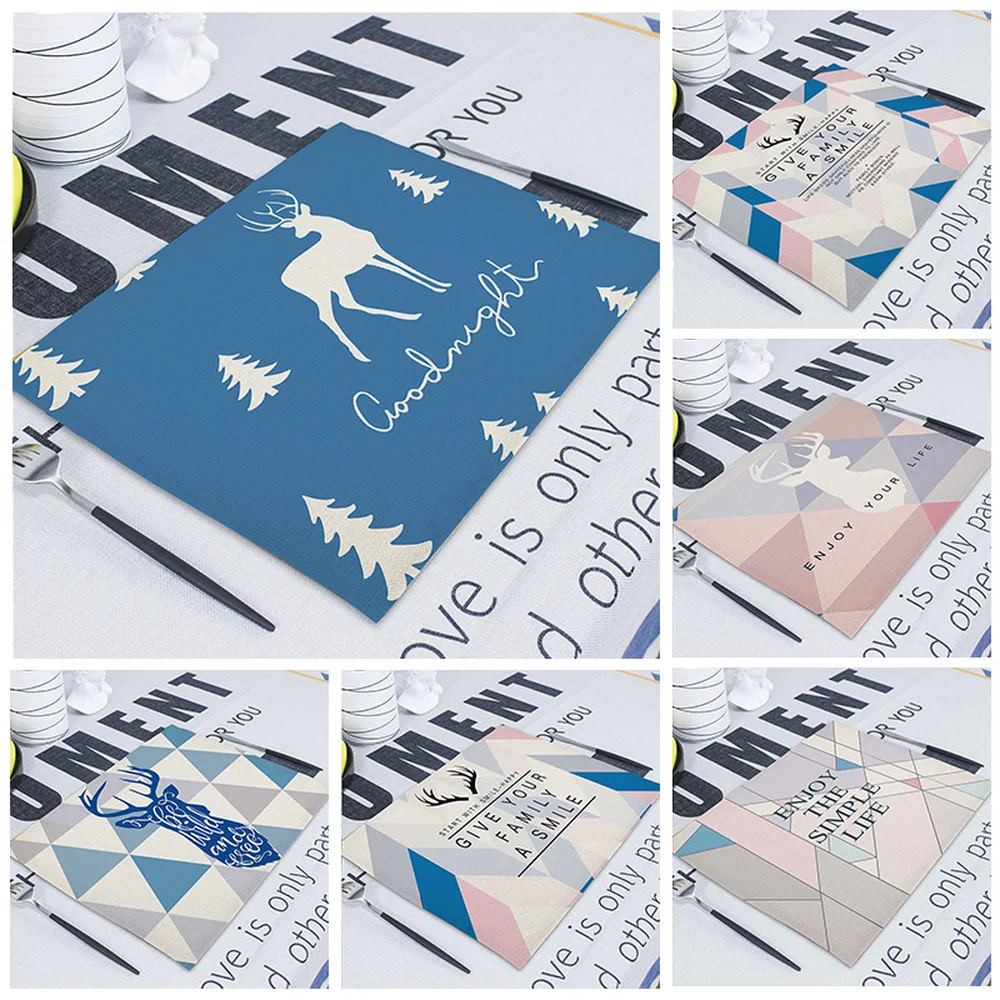 Салфетка для стола с надписью 42x32 льняные салфетки чайные полотенца декоративные