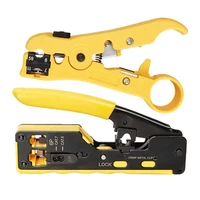 all in one easy rj45 tool network crimper cable crimping tools for rj45 cat7 cat6 cat5 rj11 rj12 modular plug metal clips pliers