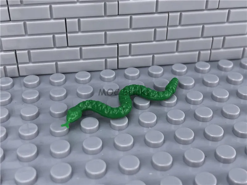 20pcs/lot MOC Bricks NEW Animal Green Snake Educational DIY Building Blocks Action Figure Toys kids best Gifts | Игрушки и хобби