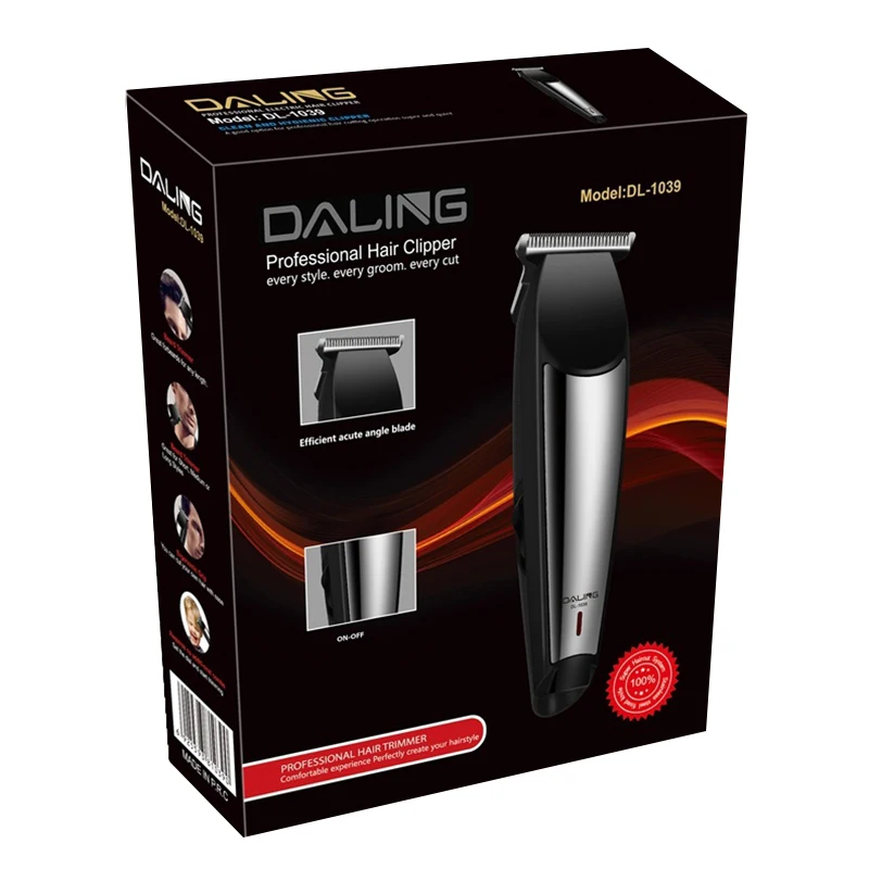 

Rechargeable usb hair trimmer beard professional hair clipper for men razor edge electric haircut kit finishing outline detail