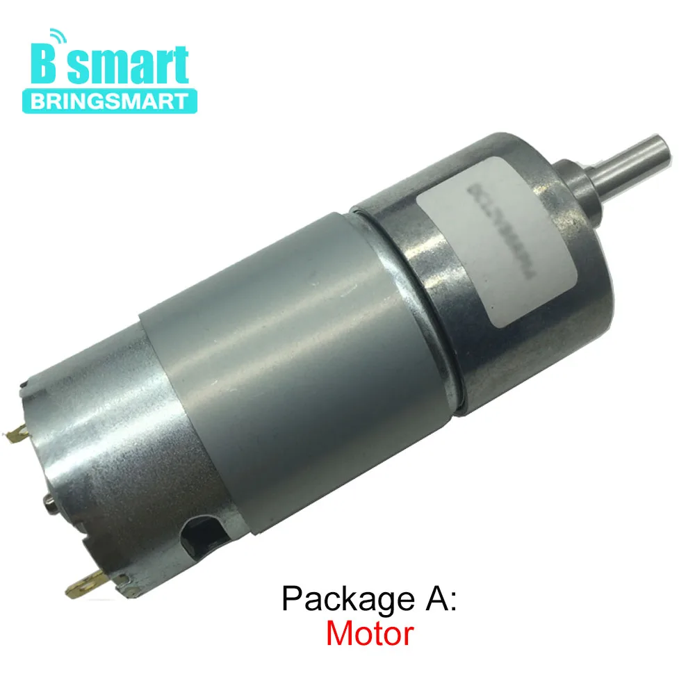 Bringsmart мотор редуктор постоянного тока 12 В мини 6 в с реверсивным двигателем для