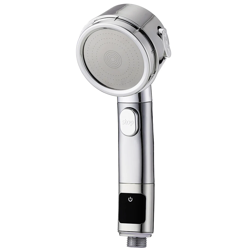 

Temperature Digital Display Shower Head Pressurized Bathroom Rain Bath Shower Filter Water-Saving Showerhead High Pressure Spray