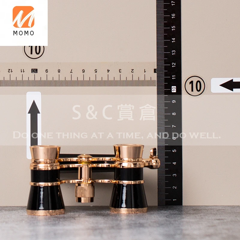 

Room Study Children's Room Soft Decoration Ornaments Jewelry Decoration Retro Small Double-Tube Metal Telescope