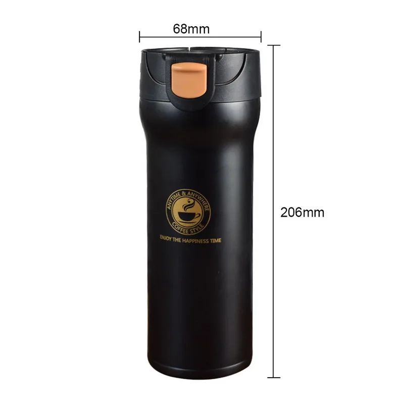 Urijk 400/500 мл вакуумные термосы для автомобиля кофейные кружки двухслойные из нержавеющей стали Портативный стакан Термос Чашка термическая чашка
