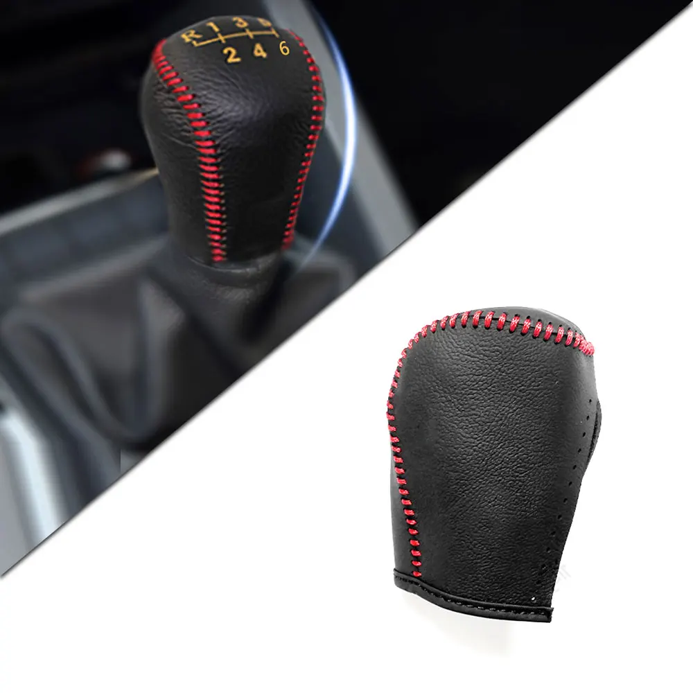 Muchkey кожаный чехол для рычага переключения передач MT VW Tiguan 2012 2013 2014 2015 6 Скорость
