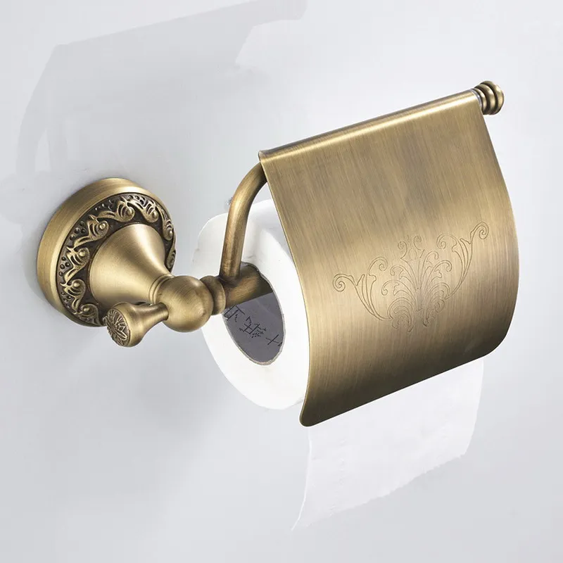 Antique Brass Bathroom Accessories Set Shelf Towel Bar Cup Holders Hairdryer Rack Tissue Holder Roll Paper Soap Dish | Обустройство