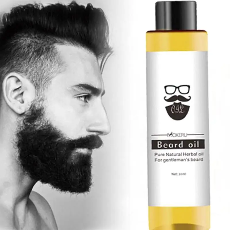 

30ml Organic Beard Oil Men Beard Growth Oil Kit Repair Smoothing Oil For Growth Men Beard Styling Moustache Tools