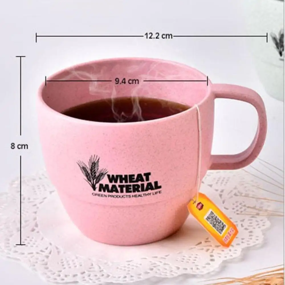 200ml Wheat Straw Round Cup Eco-friendly Material Drinkware Portable Biodegradable Coffee Milk Water Mug Tea L10 | Дом и сад