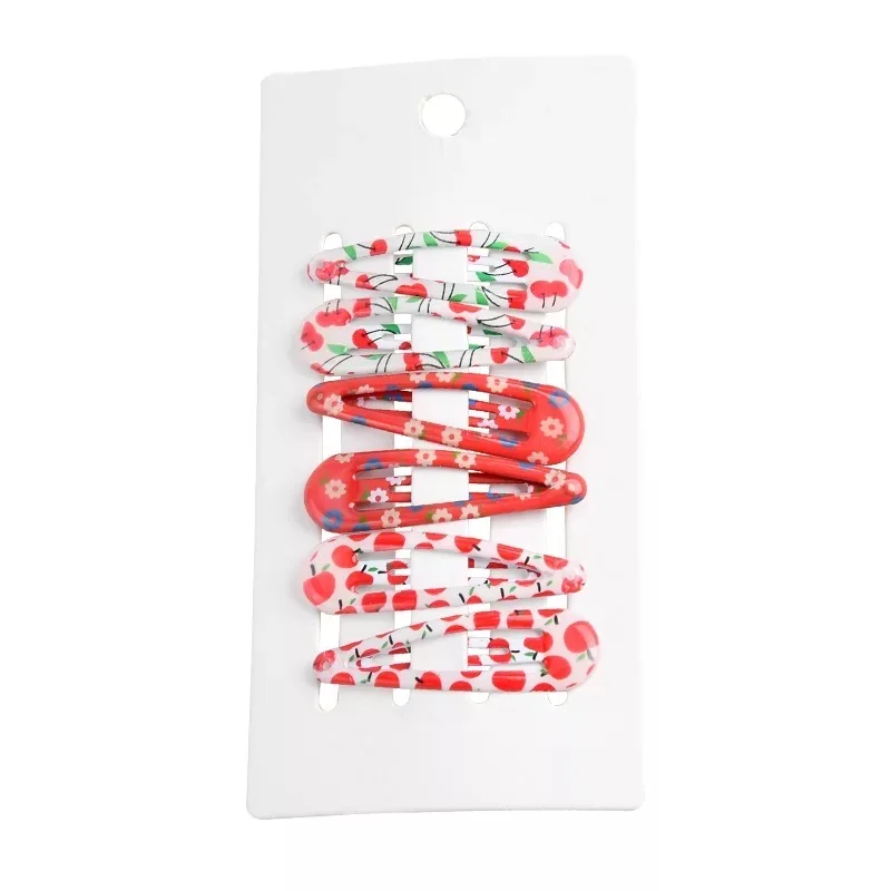 6 шт./лот детская заколка в Корейском стиле металлическая для волос с милым