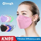 Elough Mascarilla FPP2 Homologada 4-слойная многоразовая маска CE ffp2, черная маска FFP2 KN95 для взрослых, маска FP2 FFP3
