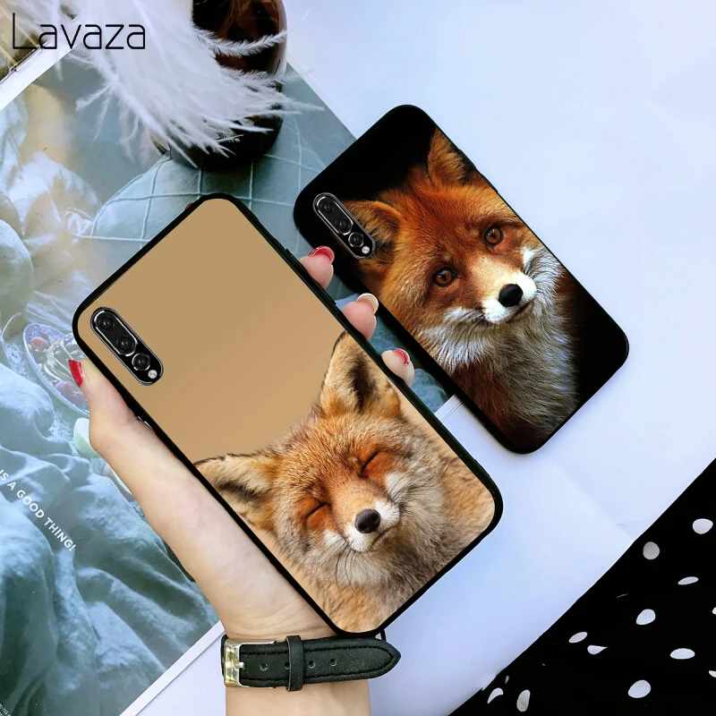 Мягкий чехол из ТПУ с милой лисой в осенние листья леса для huawei mate 10 20 pro lite Y6 Y7 Y9 Nova