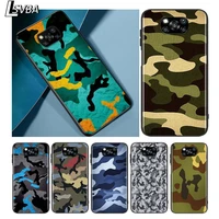 camouflage cool for xiaomi redmi k30 k30s mi 10t lite pro poco x3 nfc x2 m3 m2 f2 pro c3 f1 soft black phone case