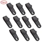 12 шт. зажим для палатки 20 шт. веревочный замок зажимы для брезента навес зажим шнур срочная защелка фиксированный пластиковый зажим для наружной крышки палатки зажим