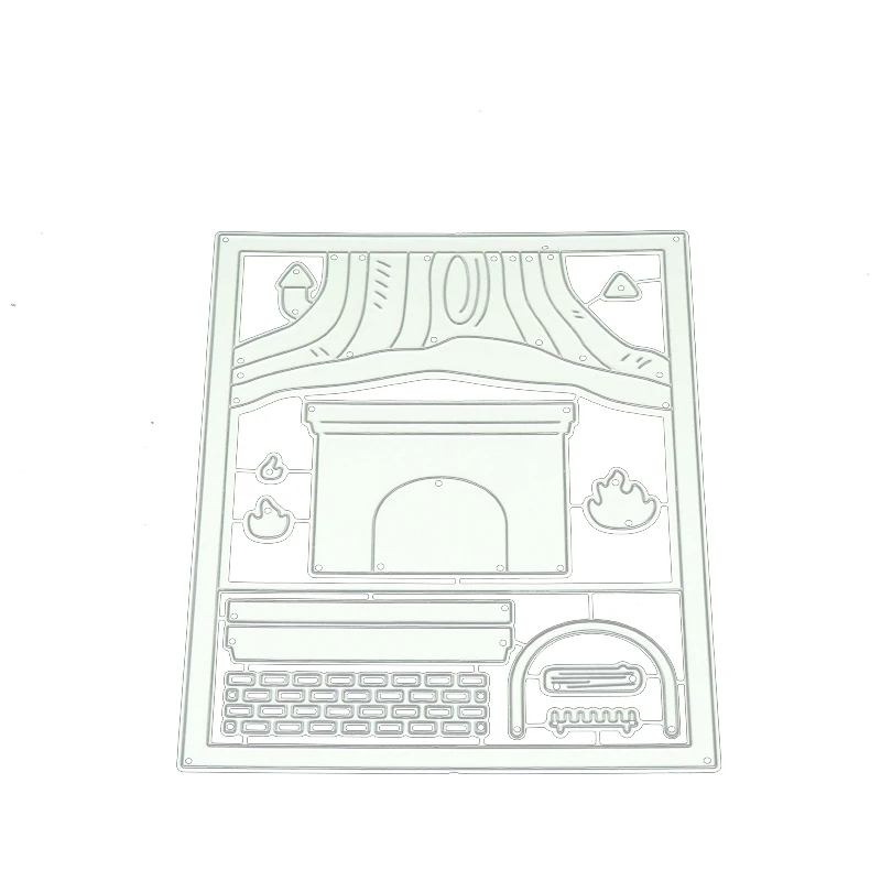 

Tree Hole Stove New Design Metal Cutting Dies Craft Stencil Diy for Scrapbooking Handmade Card Make Shape Album Decoration Model