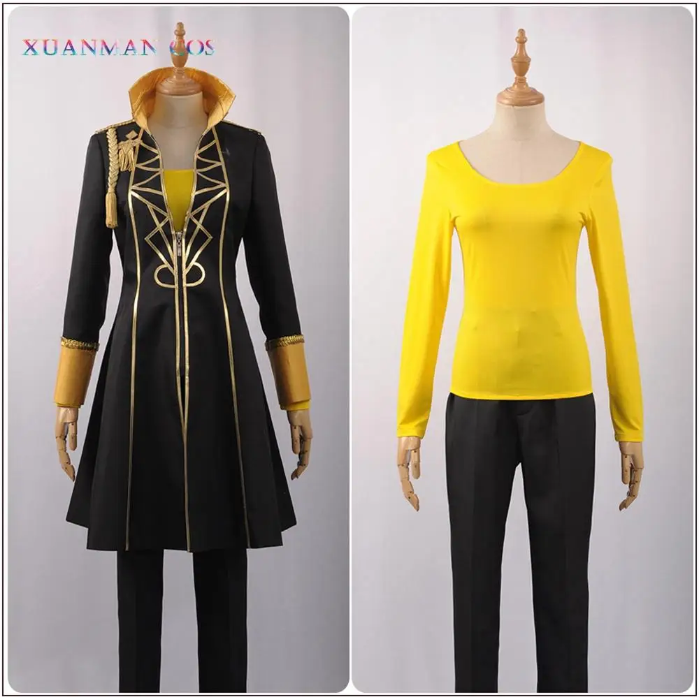 Костюм для косплея Клода Вона регана из трех домов классный черный Тренч штаны