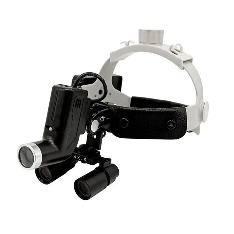 Медицинские лупы 4 0/5 0/6.0X R бинокулярная лупа + 5 Вт Светодиодный стоматологический налобный фонарь
