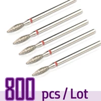 800pcslot diamond nail drill bit set for manicure rotary burrs cuticle remover cleaner bits kit 332 pedicure nail file bit