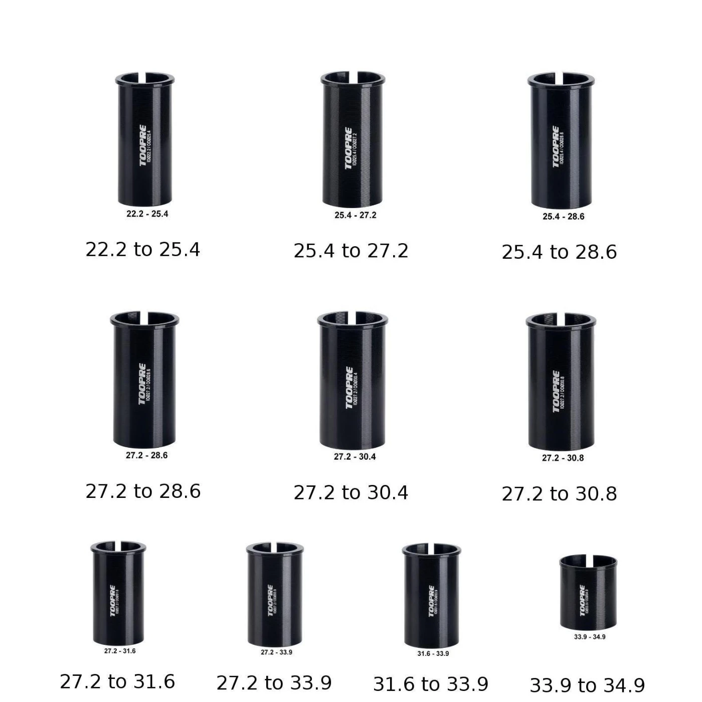 MTB Bicycle Bike Seat Post Shim Tube Sleeve Reducer Seatpost Converter Adapter Reducing Sleeve Adjust Diameter