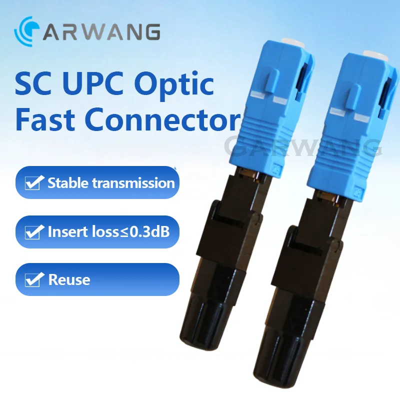 

SC UPC волоконно-оптический Быстрый Соединитель SC APC Fsat соединитель Blue Fiber FTTH одномодовый быстроразъемный адаптер для сборки в поле