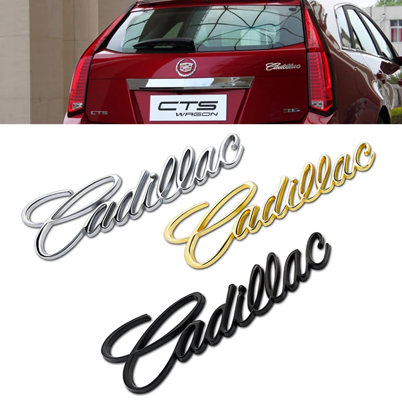 1 шт. хромированные наклейки эмблемы для Cadillac ATS BLS CTS CT4 CT5 CT6 EXT STS SLS SLR SRX XLR XTS XT4