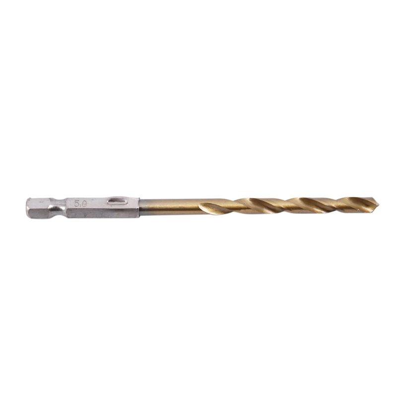 

GTBL 13Pc HSS Titanium Coated Drill Bit Set With 1/4inch Hex Shank