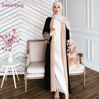 open pearls abaya turkey kimono mujer cardigan islamic clothing abayas for women hijab muslim dress ramadan kaftan dubai niqab