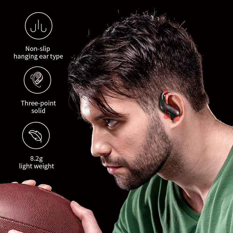 

QCY T6 Wirless Sport Bluetooth 5.0 Earphones HIFI Sound Smart Touch And APP Customization IPX5 Waterproof Headphones Ear Hook