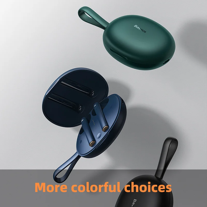 

Bluetooth Headphones Wireless 5.0 Earphones IP55 Waterproof HD Stereo Earbuds Support Qi Wireless Charging