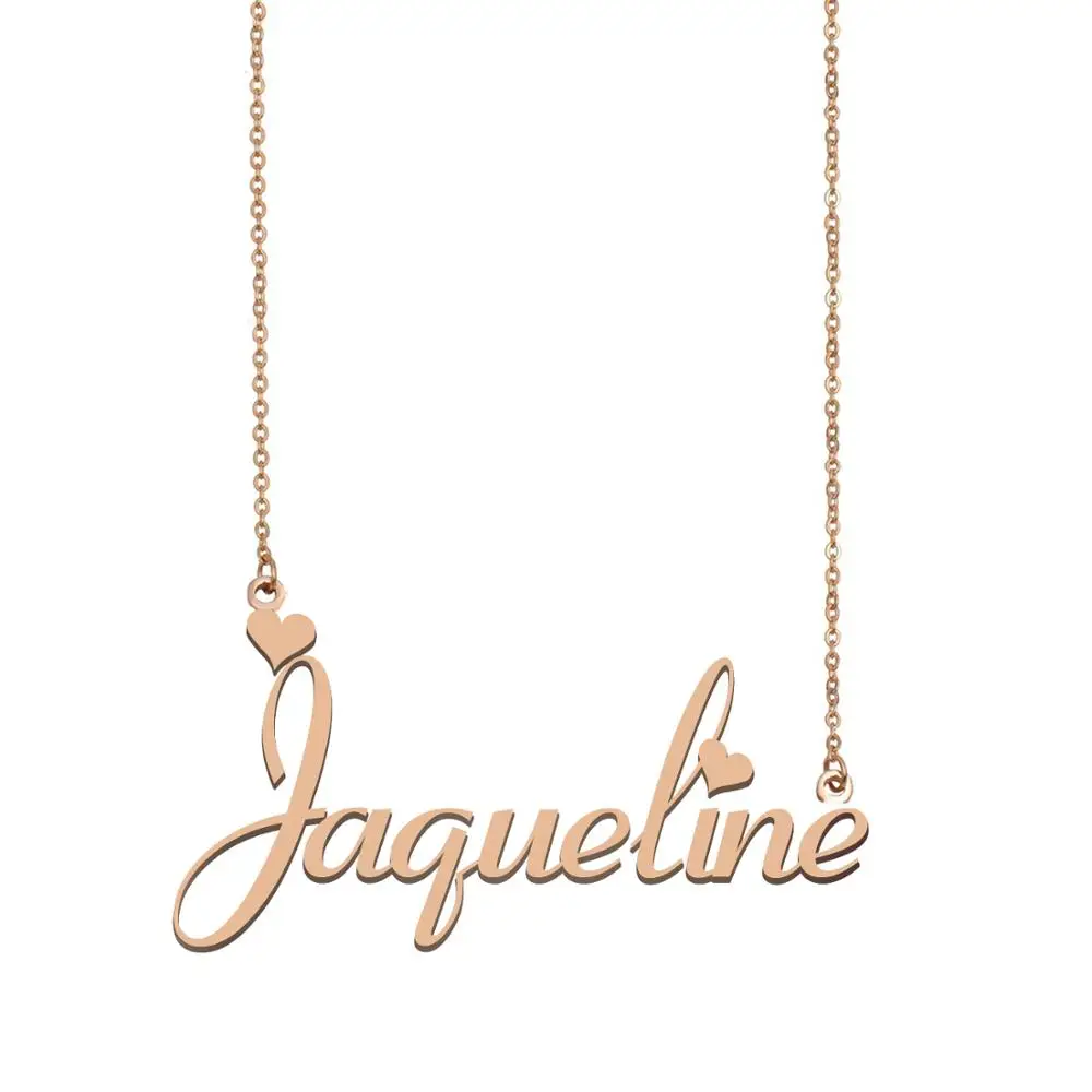 

Jaqueline Name Necklace , Custom Name Necklace for Women Girls Best Friends Birthday Wedding Christmas Mother Days Gift