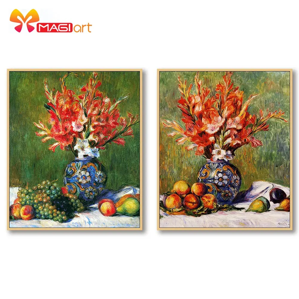 

вышивка крестом наборы рукоделие, наборы для вышивки 11CT водорастворимые узоры на холсте 14CT картина маслом, цветы и фрукты-NCMF330