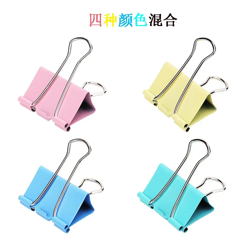 10 шт. металлический зажим для бумаги 15 мм цветной используется книг Канцтовары