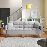 Modern Convertible Folding Futon Sofa Bed for Compact Living Space