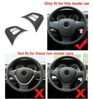 

Обложка кнопки рулевого колеса из углеродного волокна для BMW X5 E70 2007-2013, 2 шт.