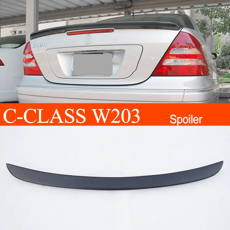 

W203 Carbon Fiber/FRP Rear Wing Lip Spoiler for Mercedes-Benz C-class W203 C180 C200 C260 C320 2001 2002 2003 2004 2005 2006