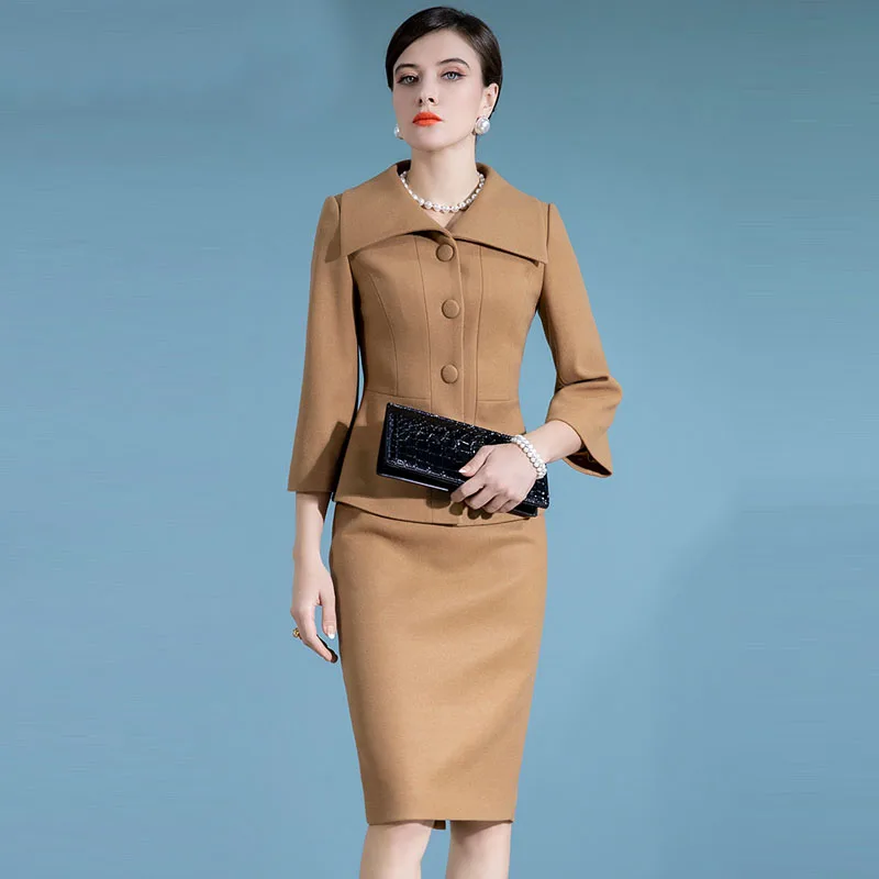 

HighÂ EndÂ WoolenÂ SmallÂ FragranceÂ SuitÂ SkirtÂ Women'SÂ AutumnÂ AndÂ WinterÂ NewÂ TemperamentÂ ProfessionalÂ FashionÂ CelebrityÂ Dress