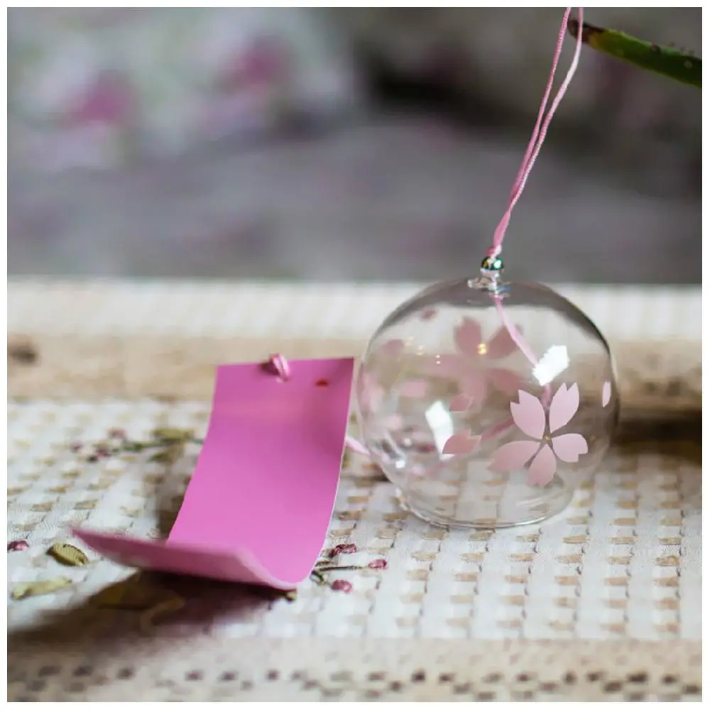 Креативные японские стильные романтические ремесла вишневого цвета Стеклянные